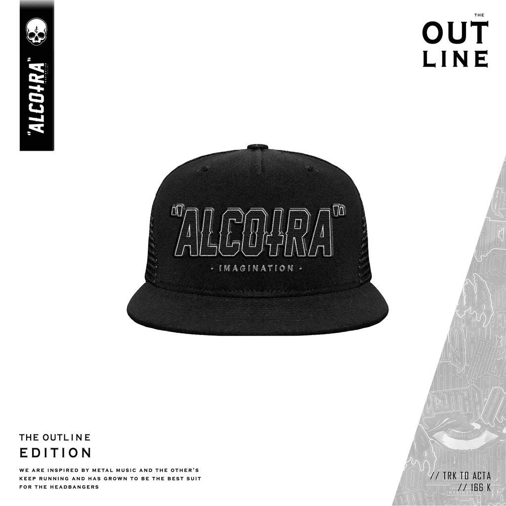 TRK TO ACTA / TRUCKER / TOPI JARING HITAM BORDIR