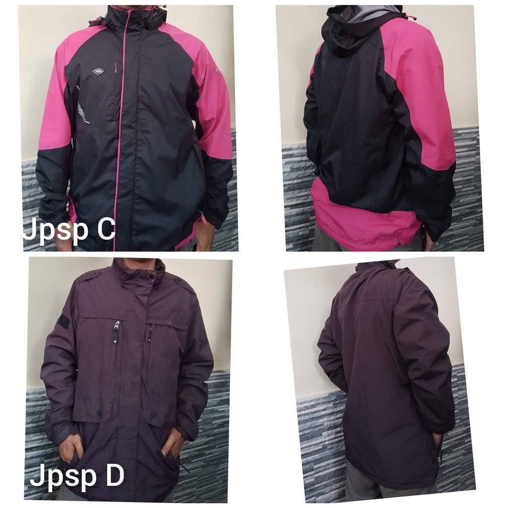 JAKET PART 1 T H R I F T JACKET PRIA PARASUT MURAH P R E L O V E D COD VINTAGE HARGA GROSIR