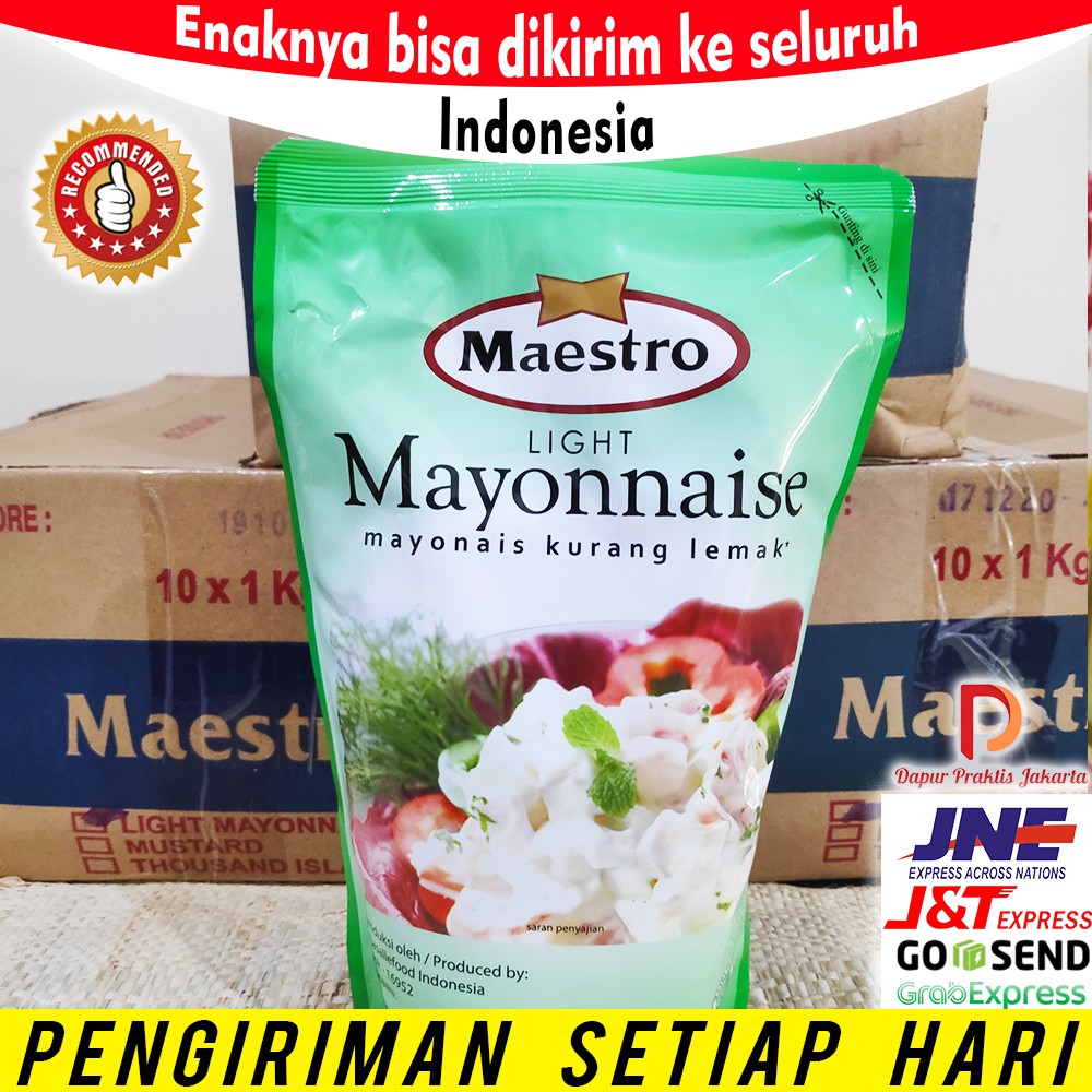 

MAYONAISE MAESTRO POUCH 1KG / MAESTRO MAYONAISE / MAYONES 1KG