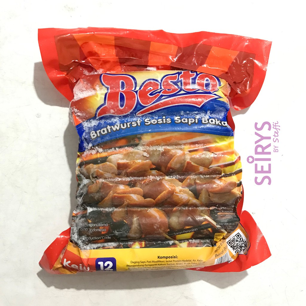 

BESTO Sosis Sapi Bakar KEJU 1kg (isi 12)