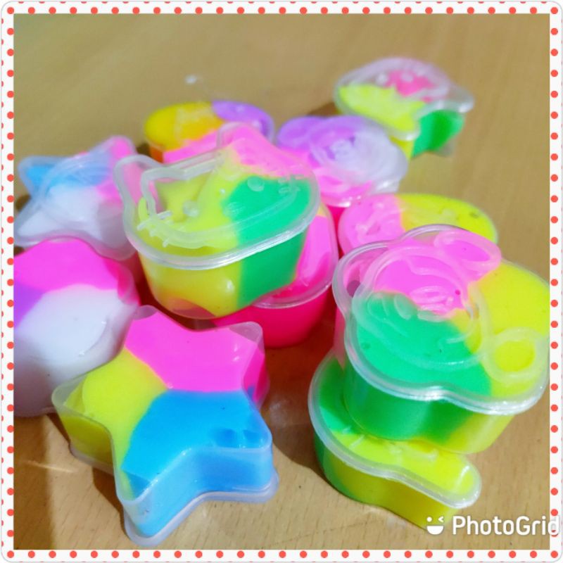 slime original rainbow 35cc / slem / slime jumbo / slime kecil / slime tofu slime jiggly