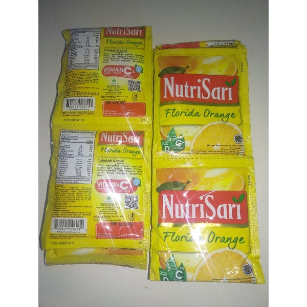 

Nutrisari Florida orangge 1 renceng isi 10