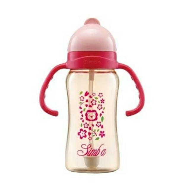 SIMBA PPSU Sippy Cup 240mL Leopard Camouflage Cherry Blossom P8602 P8601 P8603