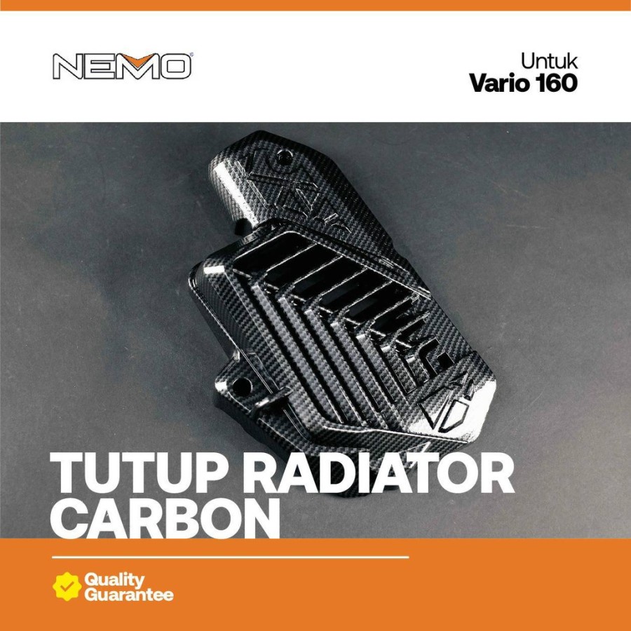 Cover tutup radiator Vario 160 New Carbon Nemo Original