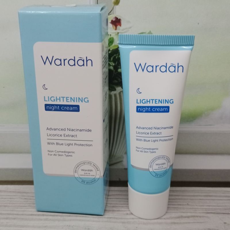 [Hemat 3 Pcs]  Wardah Lightening {Day Cream-Night Cream 20ml}Serum Ampoule 5ml