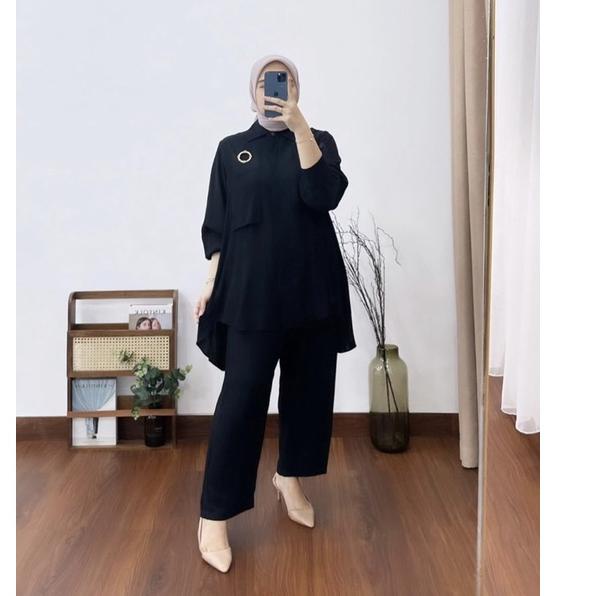 Serbuuuu.. JESIKA SET ATASAN BLOUSE WANITA / JEYKA SET CRINCLE AIRFLOW KANCING BELAKANG VARIASI