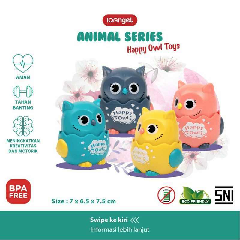 IQ Angel Happy Owl Toys(IQA666)/Mainan anak