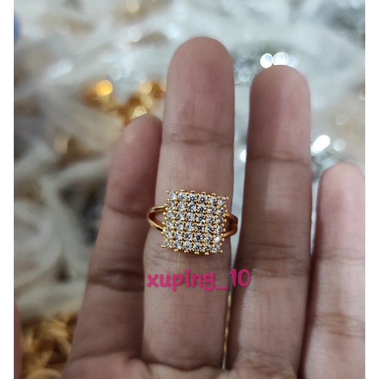 Perhiasan Xuping Cincin Dewasa Bermotif Cantik