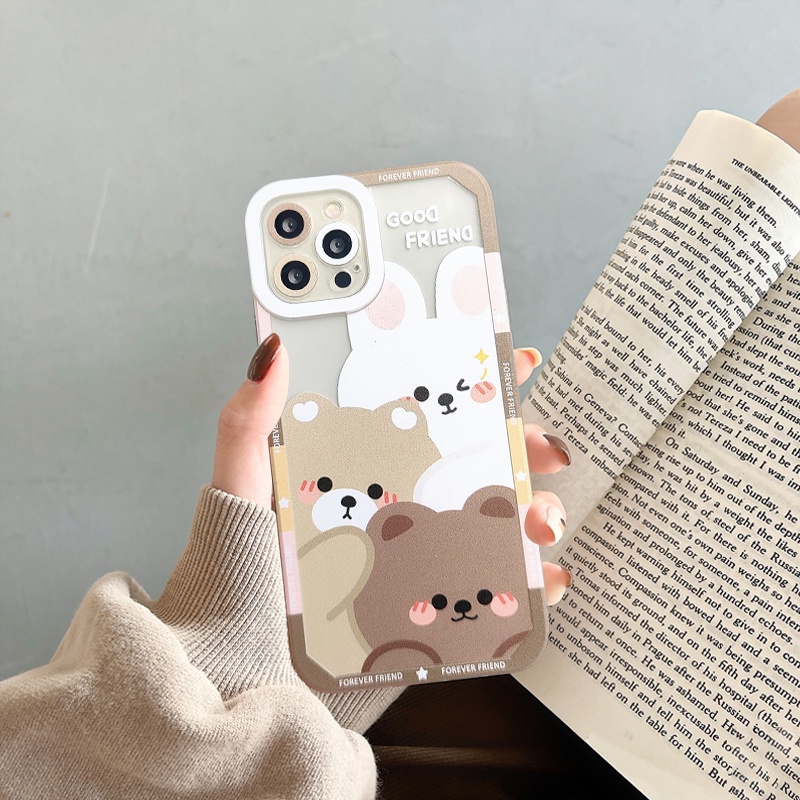 Casing Xiaomi Redmi 10 10A 10C 9A 9T 9 9C Nfc Poco M3 M4 X3 Pro Nfc Redmi 10 8 9 10S Note 9 9S 11 11S 10Pro Max Plus Motif Boneka Beruang