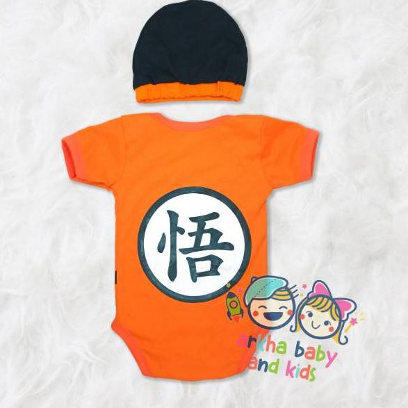 Jajanan THR.. Jumper bayi baju bayi goku /jumpsuit baby dragonball
