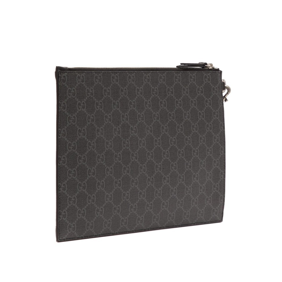 GG Pochette GG Supreme Kingsnake - Black 100% Authentic