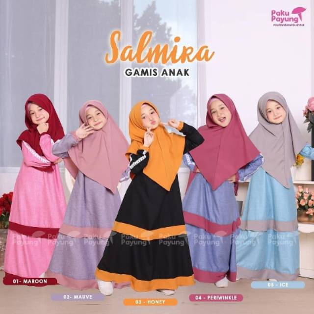 Gamis salmira paku payung