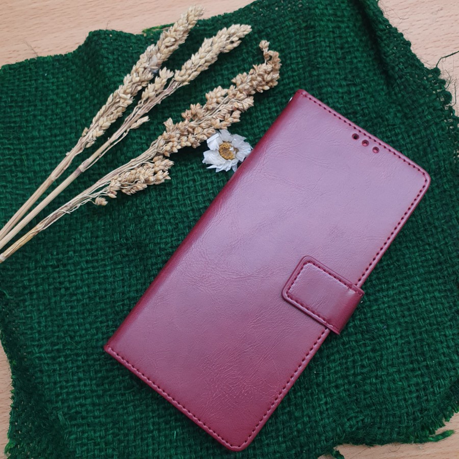 Flip Buku Kulit Case Samsung A8 2018/ A8PLUS
