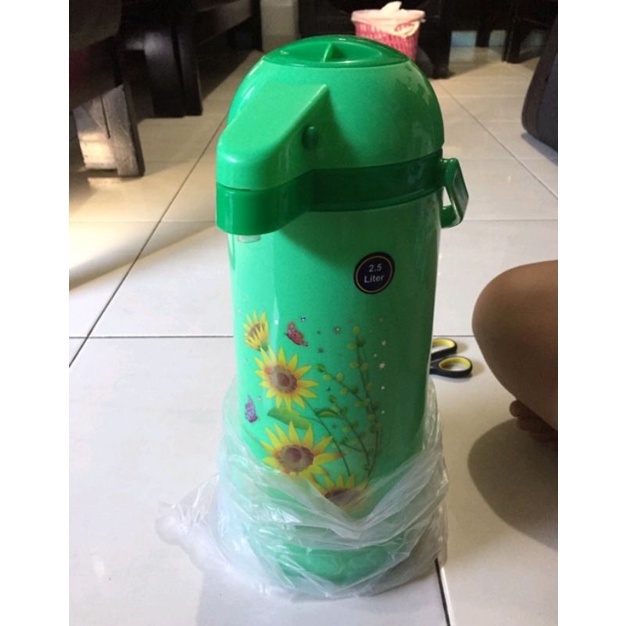 Shinpo thermos air panas dan dingin kapasitas 2.5 L Celcius vacuum flask termos SIP-652