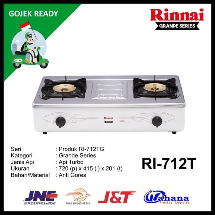 Jual Aksesoris Masak Kompor Gas Rinnai Ri 712t Kompor Gas 2 Tungku Kompor Gas Rinnai Shopee Indonesia