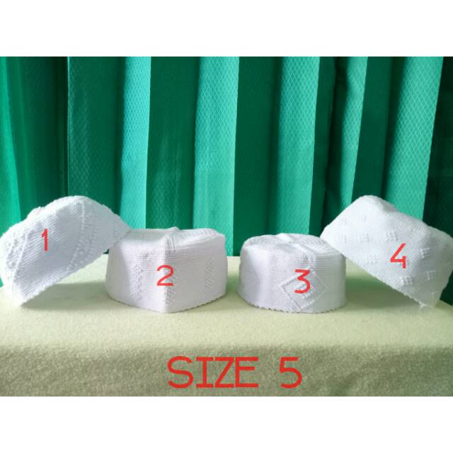 Peci Rajut Putih Yaman