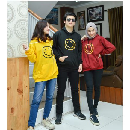 HOODIE UNISEX CUTE EMOJI - ATASAN TEBAL KEKINIAN TERLARIS