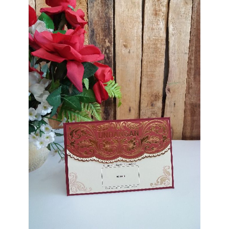 100 set undangan nikah ERBA HC 9915