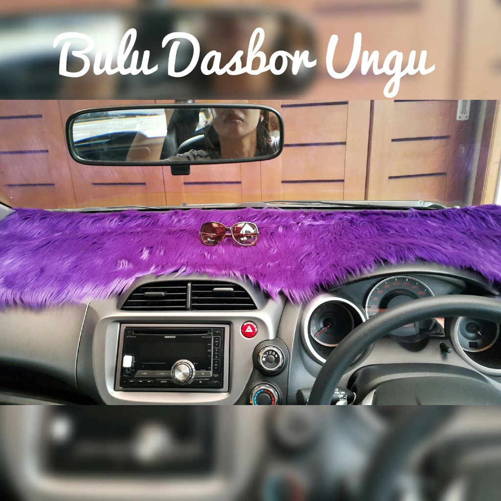 Bulu Dashboard Mobil Warna Ungu
