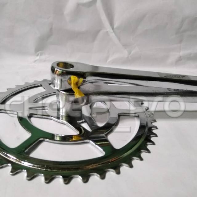 CRANK GEAR SEPEDA ONTEL MINION 24 CROME BESI MANTAP GIGI 44