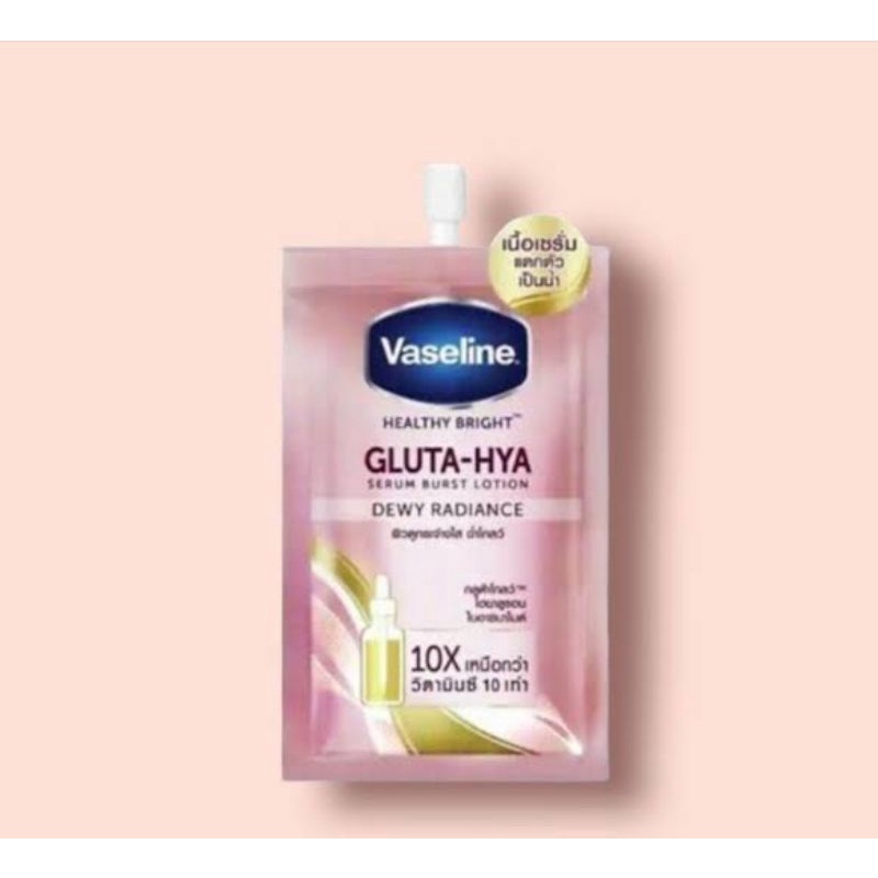 ORI THAILAND VASELINE GLUTA HYA SACHETS updated formula batch produksi terbaru