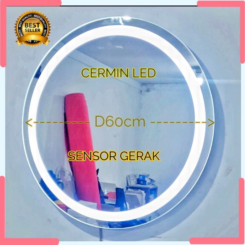 KACA CERMIN RIAS LED SENSOR GERAK CERMIN RIAS LAMPU CERMIN LAMPU CERMIN MAKE UP LED CERMIM MAKEUP LA