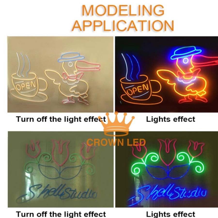 Lampu Neon Flex LED selang 12V DC neonflex 12 v volt sign 12volt 5M