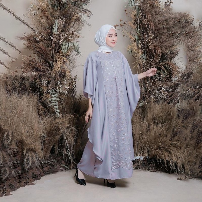 Khadj Hijab - Dress Gamis Muslim Mix Brukat Deanova-8