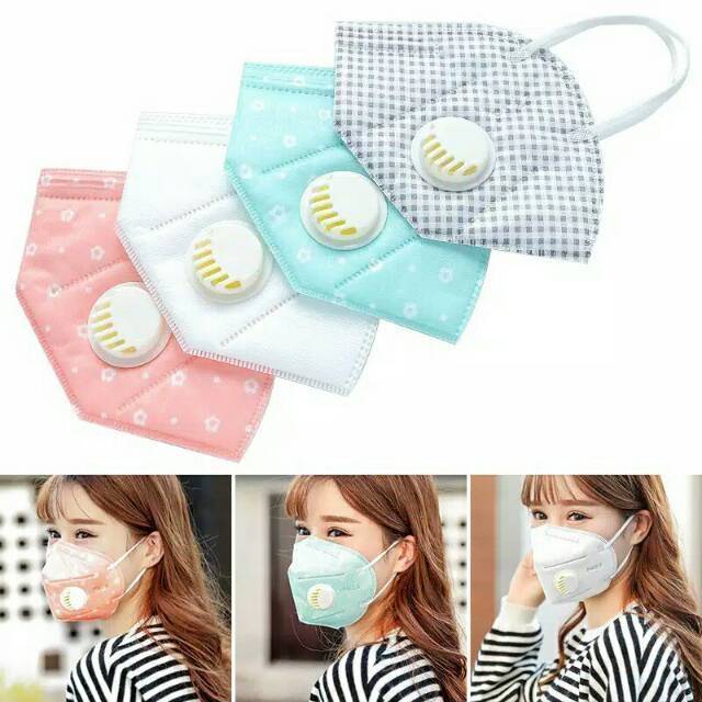 Masker Debu Anti / Anti Virus  / Polusi Asap Dengan Filter Karbon Aktif - Masker Short