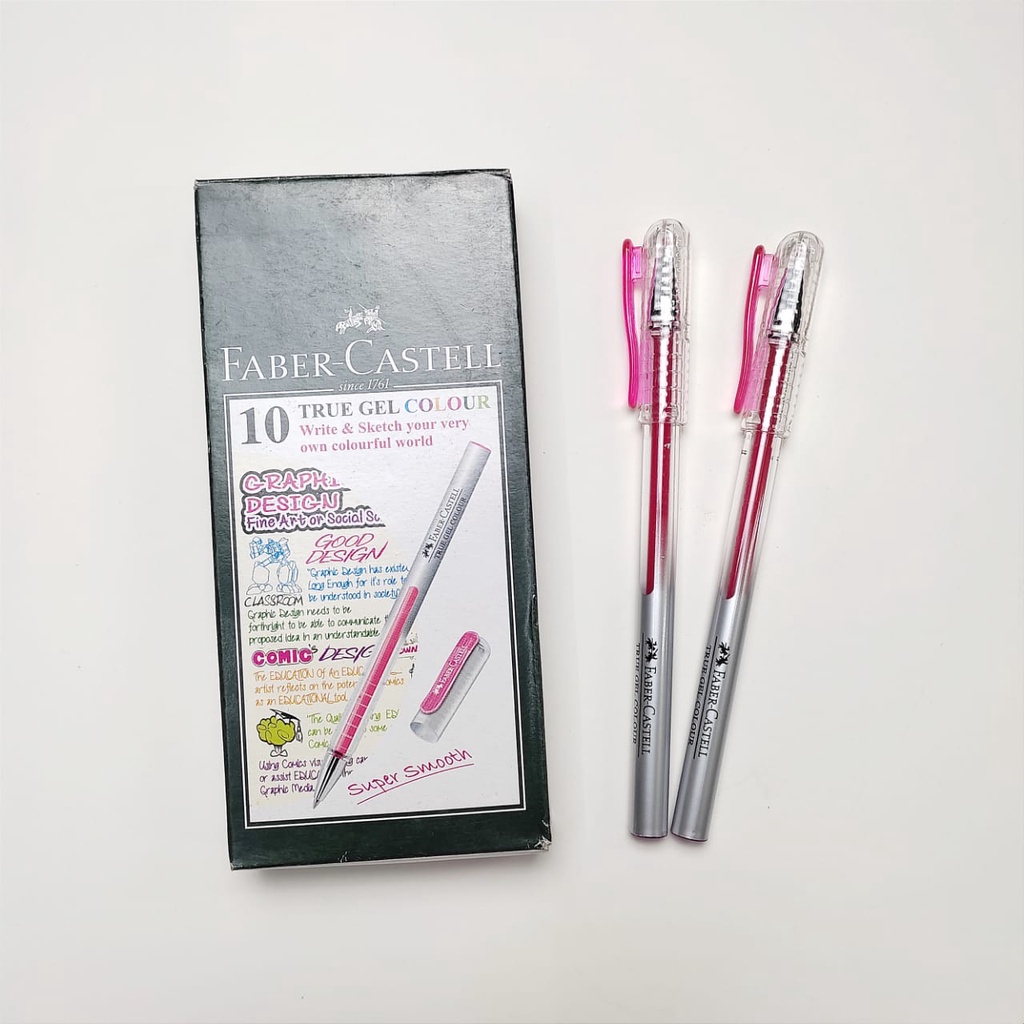 

Pulpen True Gel Faber Castell 0.7mm - Pink