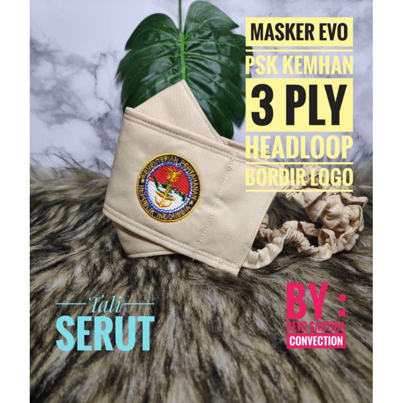 Masker Kementerian Pertahanan RI 3D