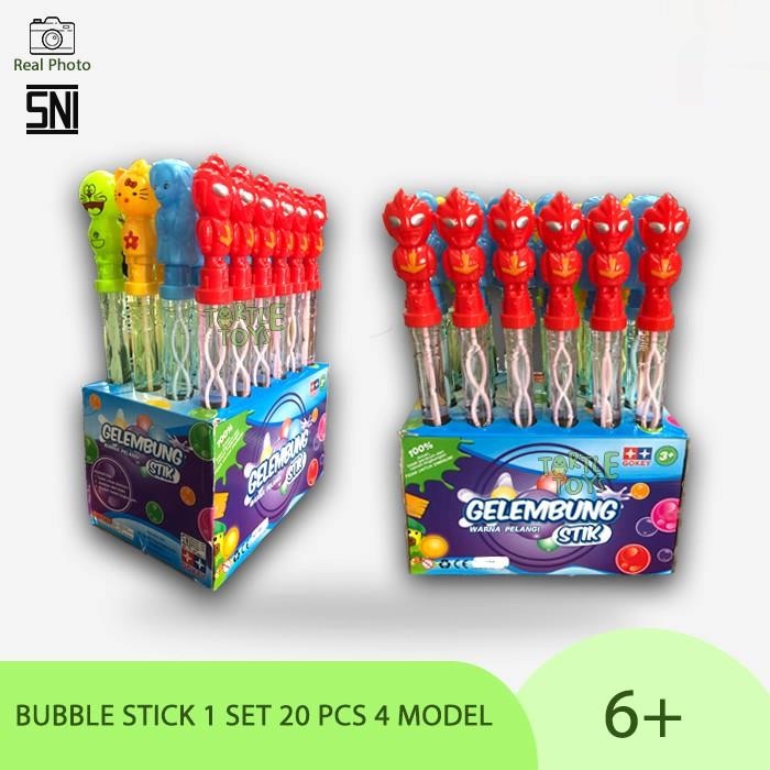 JG - MAINAN BUBBLE / BUBBLE SABUN STICK / GELEMBUNG TIUP BALON 4 KARAKTER KUALITAS SUPER