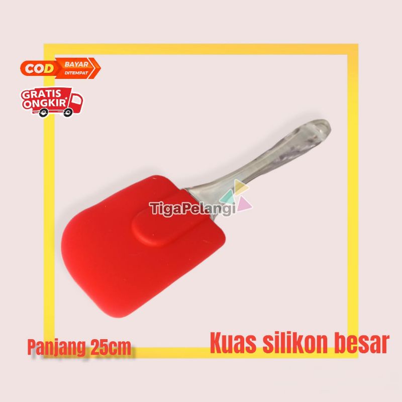 Spatula kuas silicon besar tahan panas anti lengket 1pack 2pcs