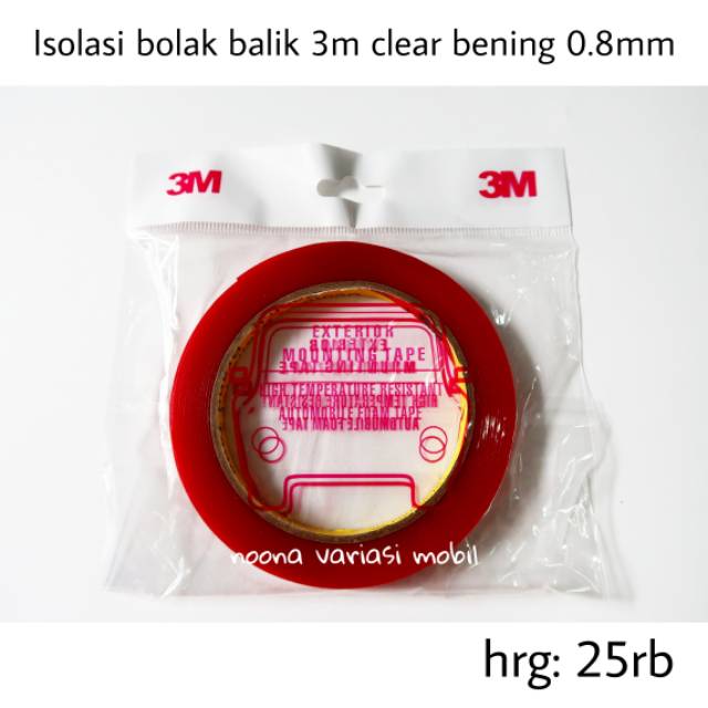 isolasi bolak balik 3m clear bening esolasi bolak balik 3m super lengketttt