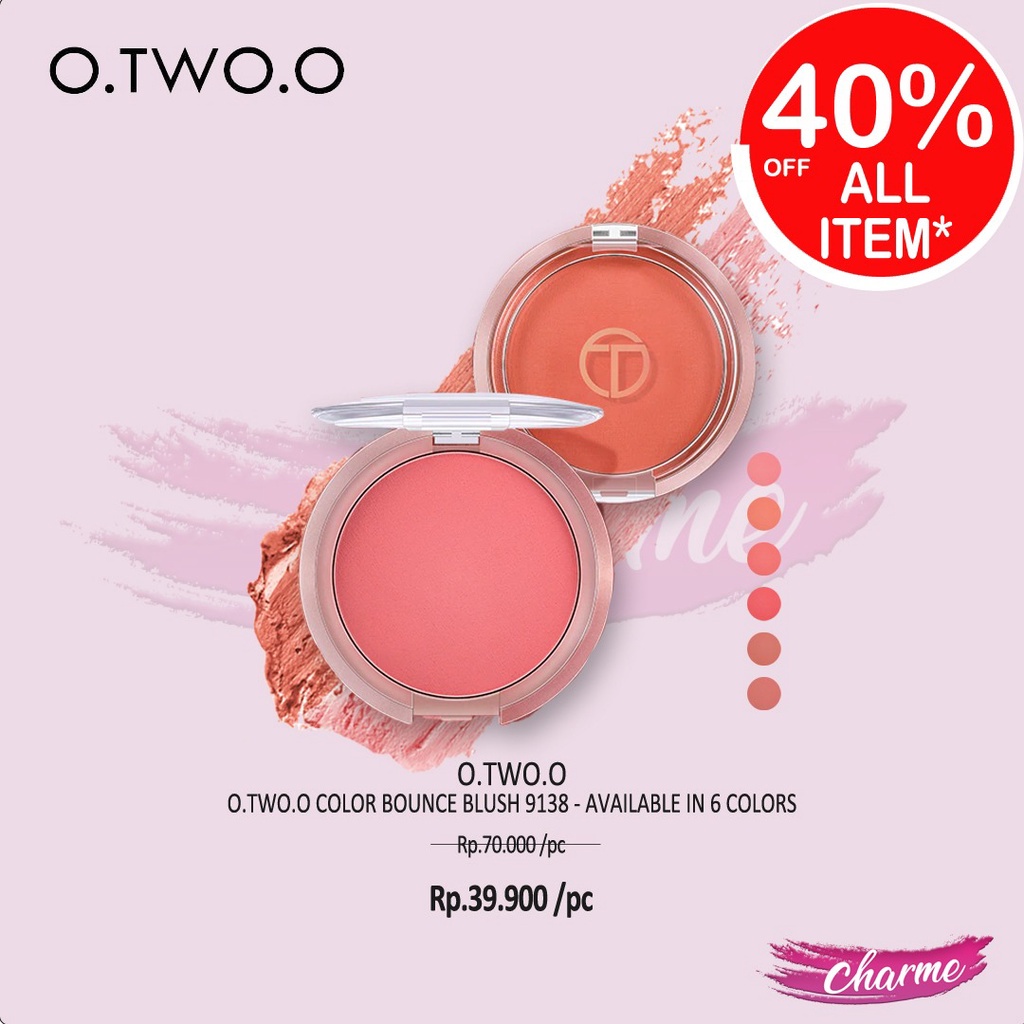 (READY &amp; ORI) O.TWO.O Otwoo Glow Colour Bounce Blush 9138