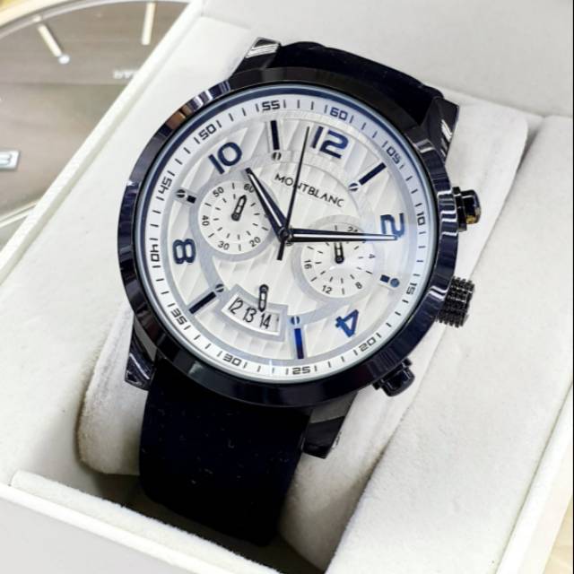 JAM TANGAN PERIA MONTBLANC CHRONOGRAPH SEMI SUPER