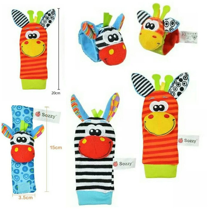 gelang rattle / mainan edukasi bayi / rattle toy