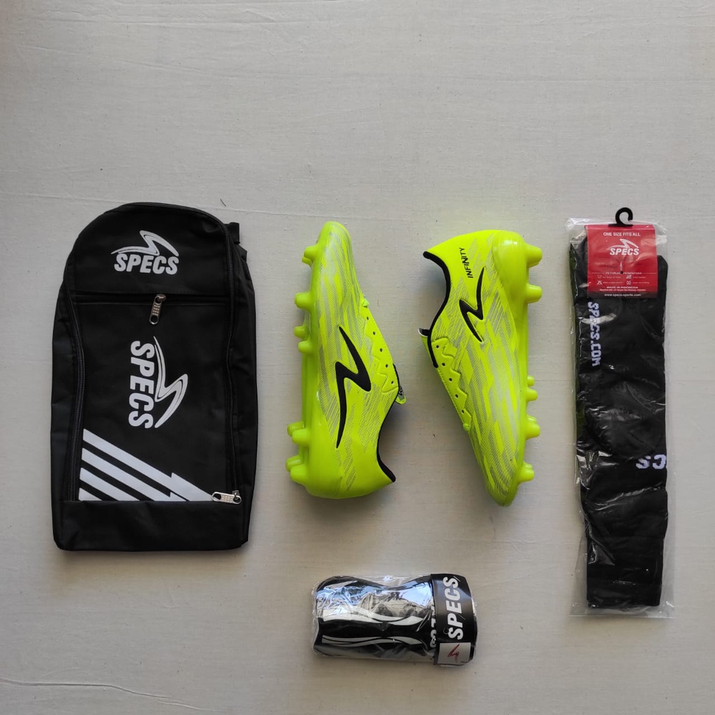 Viral  Sepatu Bola Specs Accelerator Infinity, Paket Komplit Sepatu Bola Specs Infinity