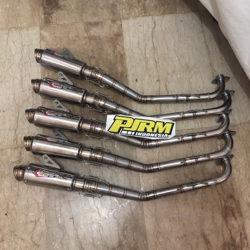 KNALPOT CREAMPIE SLEEP ENGINE 200cc JUPITER DENGAN HEAD MIO