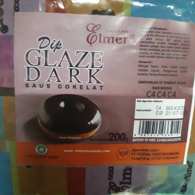 

Dip Glaze Merk Elmer kemasan 200 gram