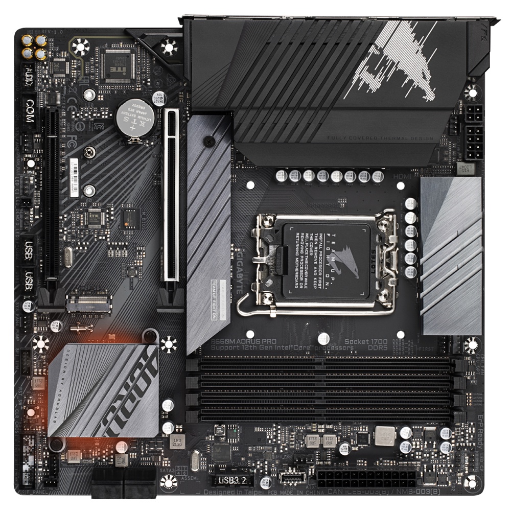 Gigabyte Aorus B660M AORUS PRO DDR5  4 DIMMs NVMe PCIe 4.0 x4 M.2