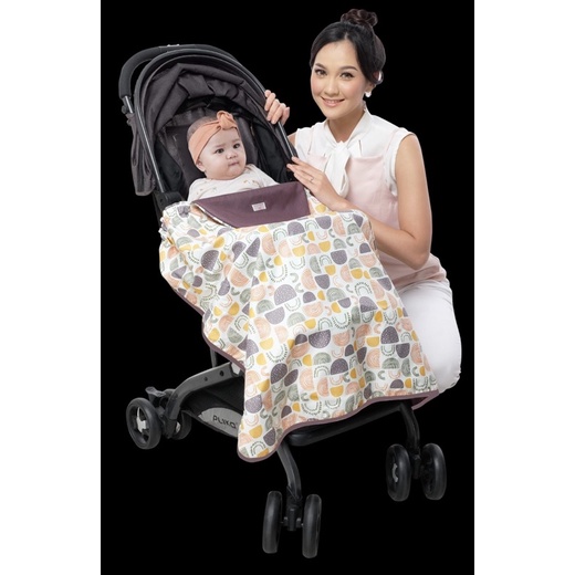 MOMS BABY On The Go Baby Blanket/ Selimut 6in1 Wilona/ Aurora/ Cloudy Series 6in1