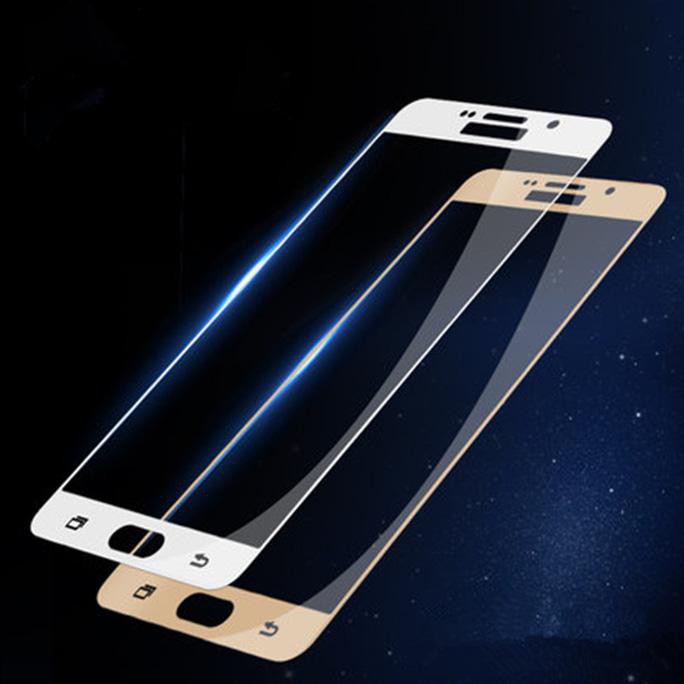 NEW TEMPERED GLASS FULL 3D SAMSUNG A7 2016(ANTI GORES KACA)CURVED WARNA - GOLD MILENIA