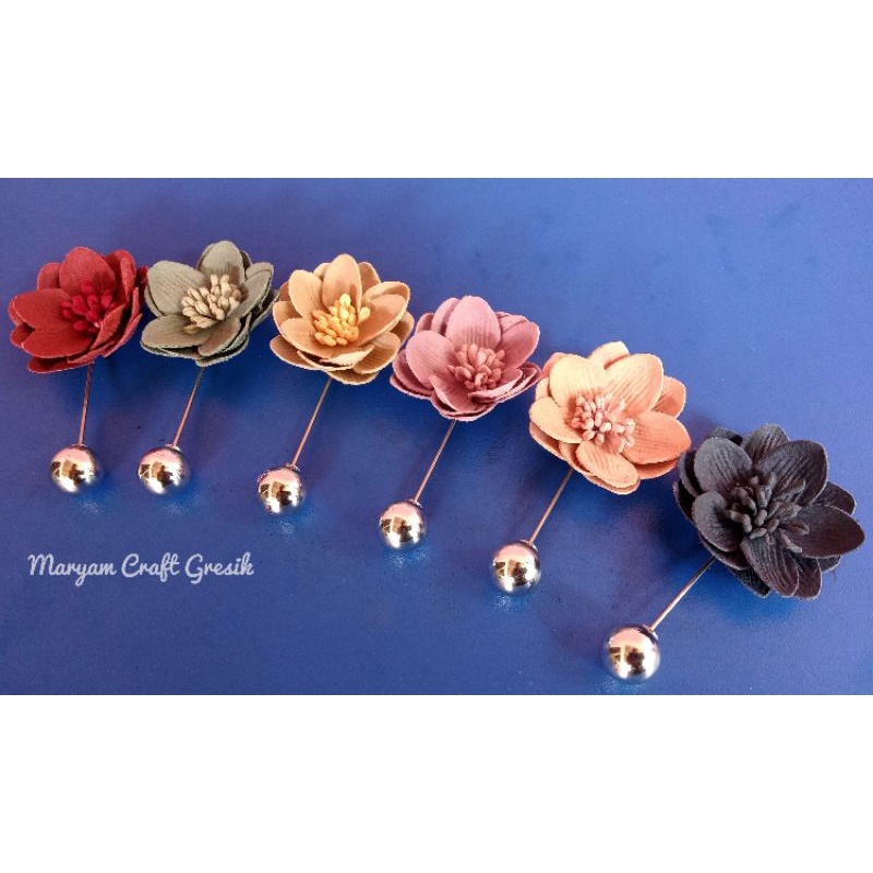 TUSPIN BUNGA KOREA / TUSPIN BUNGA SUEDE / TUSPIN HIJAB