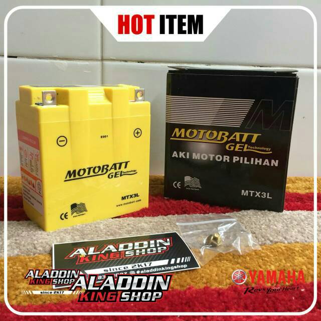 aki MOTOBATT GELL RX KING