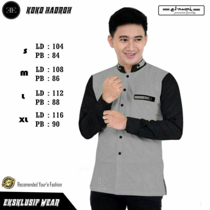 Koko azzahir//Koko hilwa//koko seragam//koko pria//koko elrumi//koko pria dewasa el rumi pekalongan