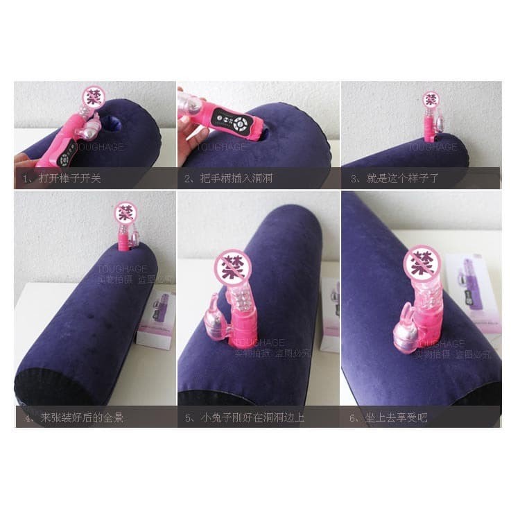 TOUGHAGE Bantal Guling Inflatable - PF3102 - Navy Blue