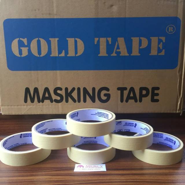 

Isolasi Kertas 1” x 15 Y - Masking Tape 24 MM Gold Tape.