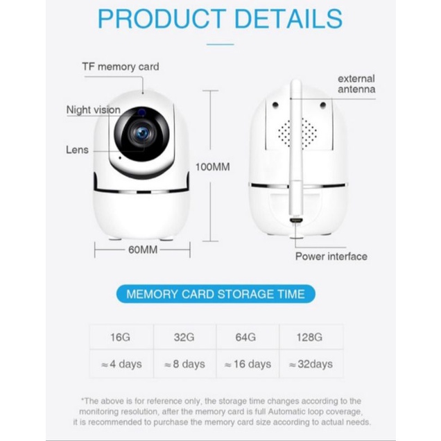 IP HUMAN TRACKING CCTV WIFI 1080P HD Wireless CCTV