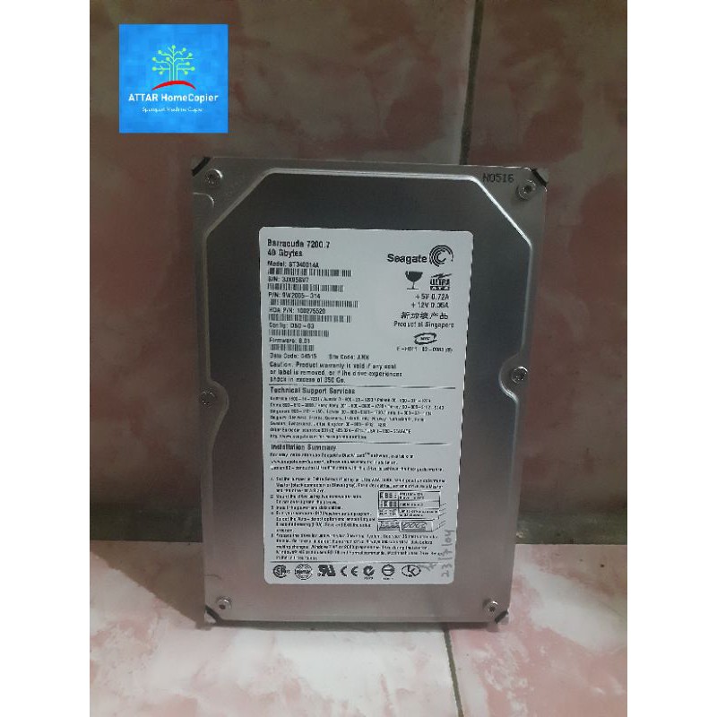 Harddisk Canon IR 5000 D 5000 DN 5000 S 5000 SN